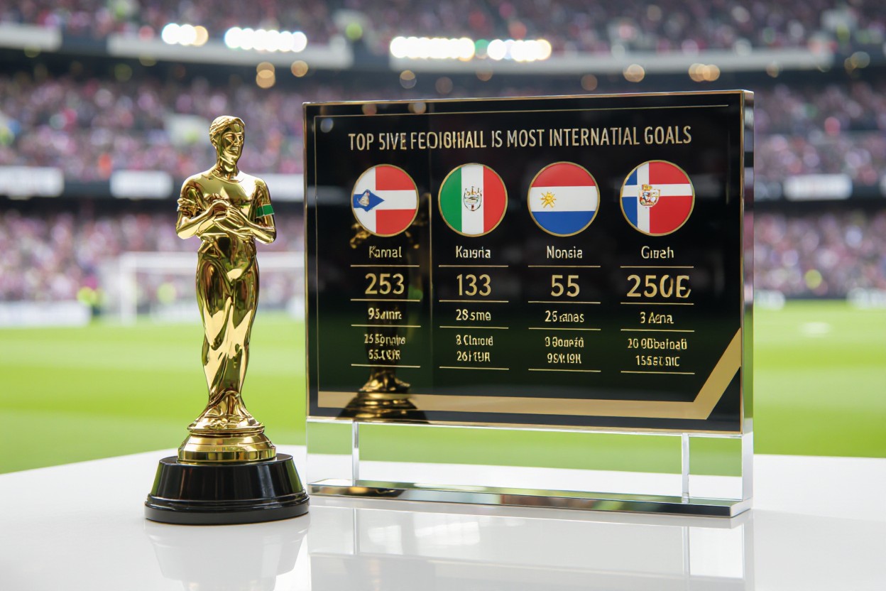 Footballers With the Most International Goals