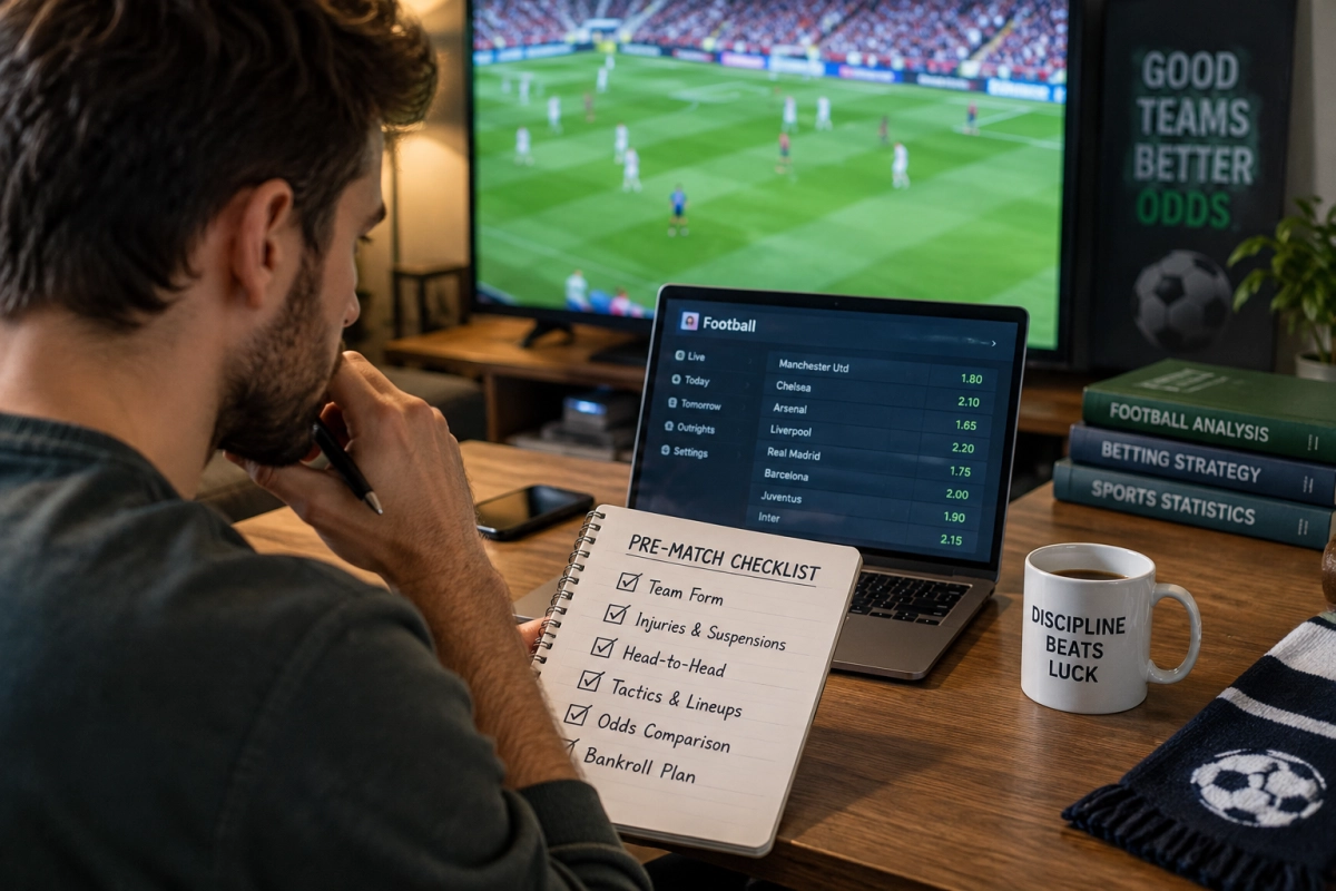 Football Betting Checklist: A Practical Pre-Match Guide